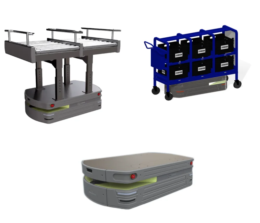 Base mobile robot AGV AMR Logistique Bolt IAM Robotics