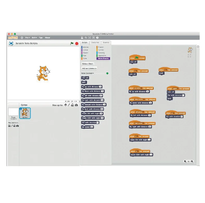 Drone programmable Scratch 2.0 mBlock5 Caméra Tello DJI - Image 2