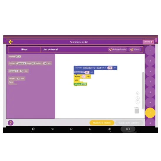 Jouet éducatif poupée Robot Scooter programmable code télécommande SmartKids by Biolab & Savanto - Image 2