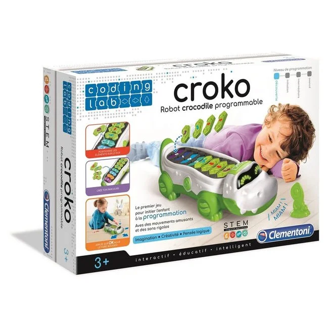 Jouet éducatif programmation Croko Robot crocodile programmable Clementoni