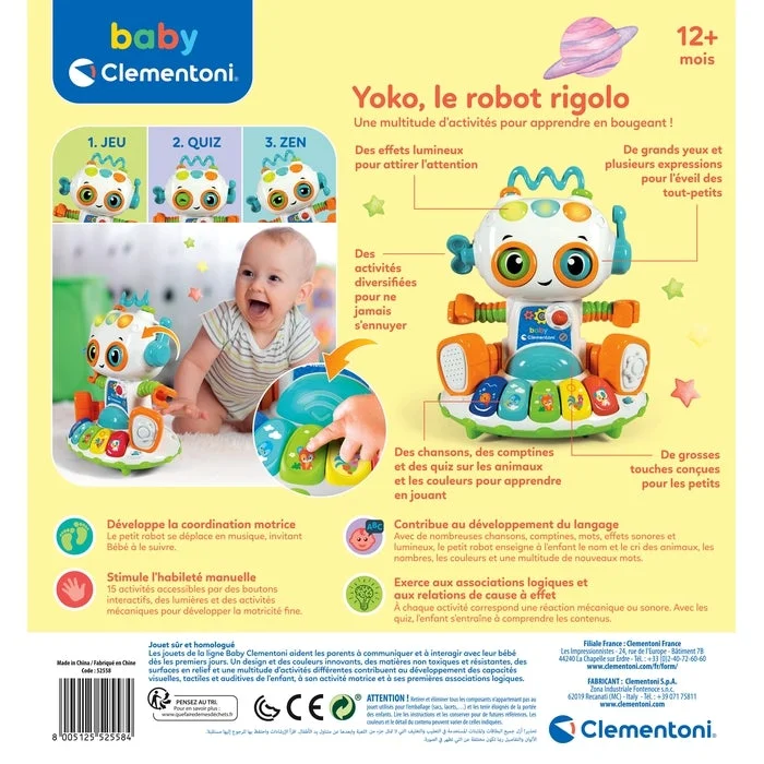 Jouet éducatif programmation Yoko le Robot rigolo Clementoni - Image 2