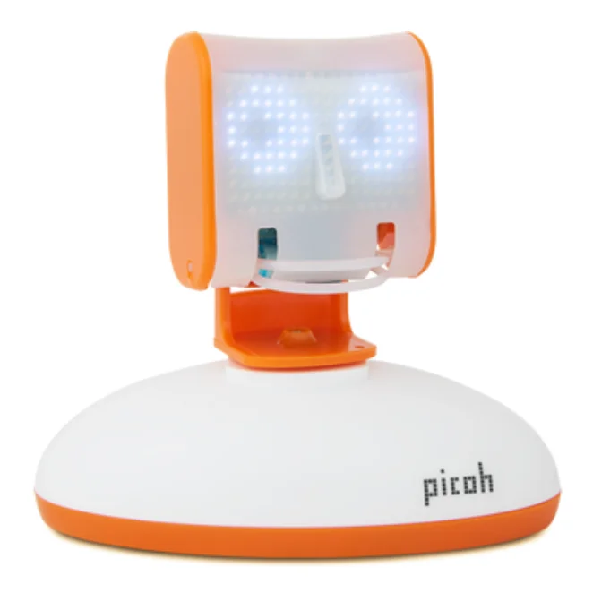 Kit robot éducatif construction programmation tête humanoide Picoh Ohbot (blanc / orange) Application Windows Python Scratch - Image 3