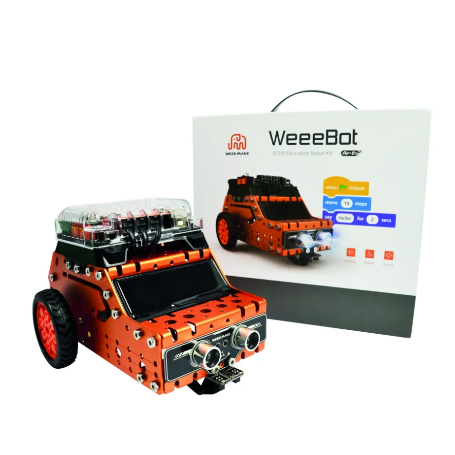 Kit robot éducatif Weeebot Weeemake construction programmation Weeecode ELF compatible Arduino