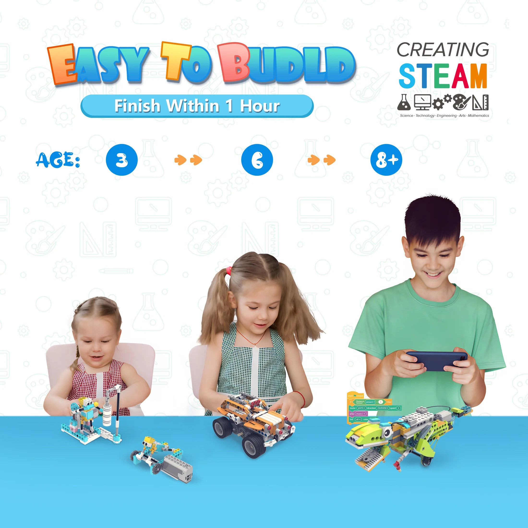 Kit de robotique construction programmation 72-en-1 STEM Makerzoid - Image 3