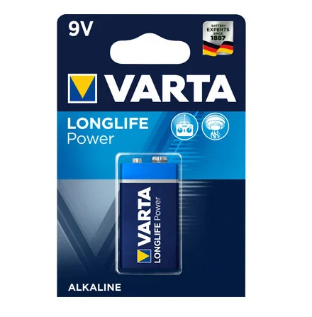 Pile 9V Varta LR22 Multi-usages puissance longue durée