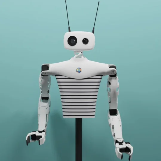 Plate-forme robotique humanoïde open-source interaction personne manipulation objet Reachy Pollen Robotics