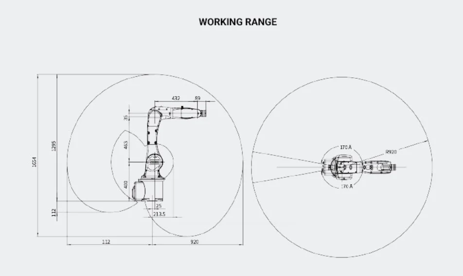 Robot 6 axes industriel Dobot SR6 920 - Image 2