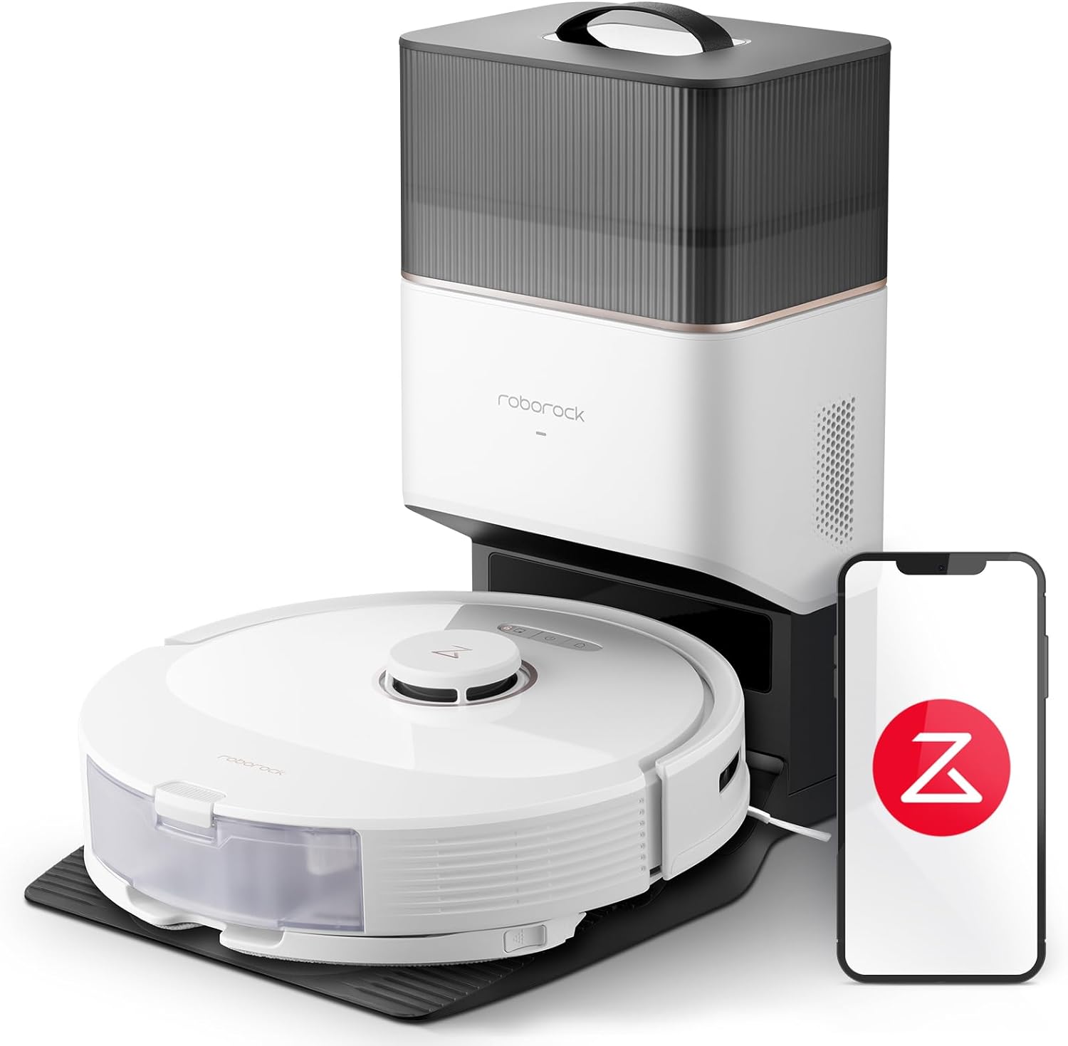 Robot Leobotics - Robot Aspirateur Avec Station De Depoussierage A Vidange Automatique Q8 Max Plus Roborock 1