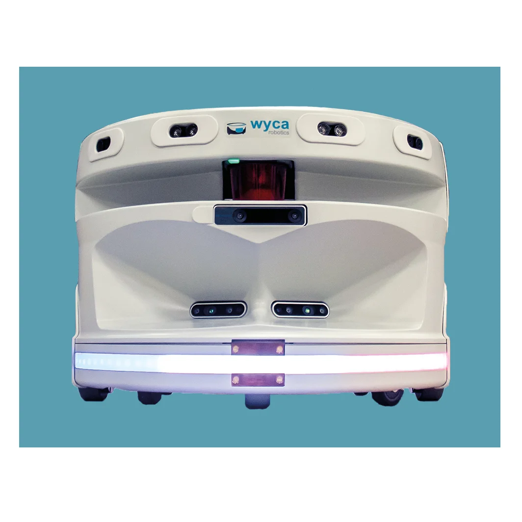 Robot base mobile AGV AMR Wyca Robotics Elodie autonomie sécurité cybersécurisé Top - Image 2