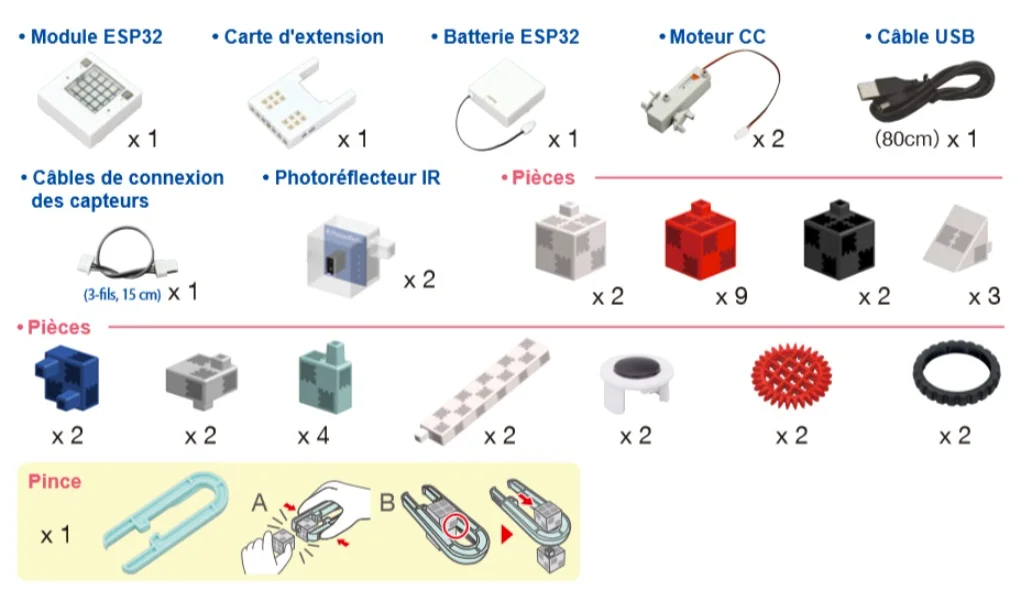 Kit construction programmation Robot Python Éducation Nationale ESPeRobo Edition Collège - Ecole Robots by Speechi - Image 3
