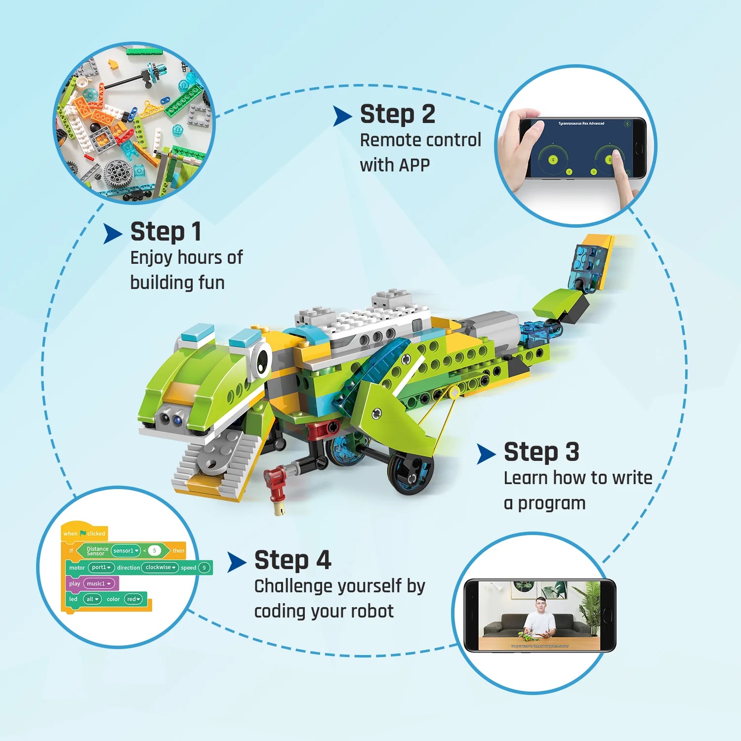 Robot Leobotics - Robot Construction Programmation Master Apprentissage Ludique 200 In 1 Makerzoid 2