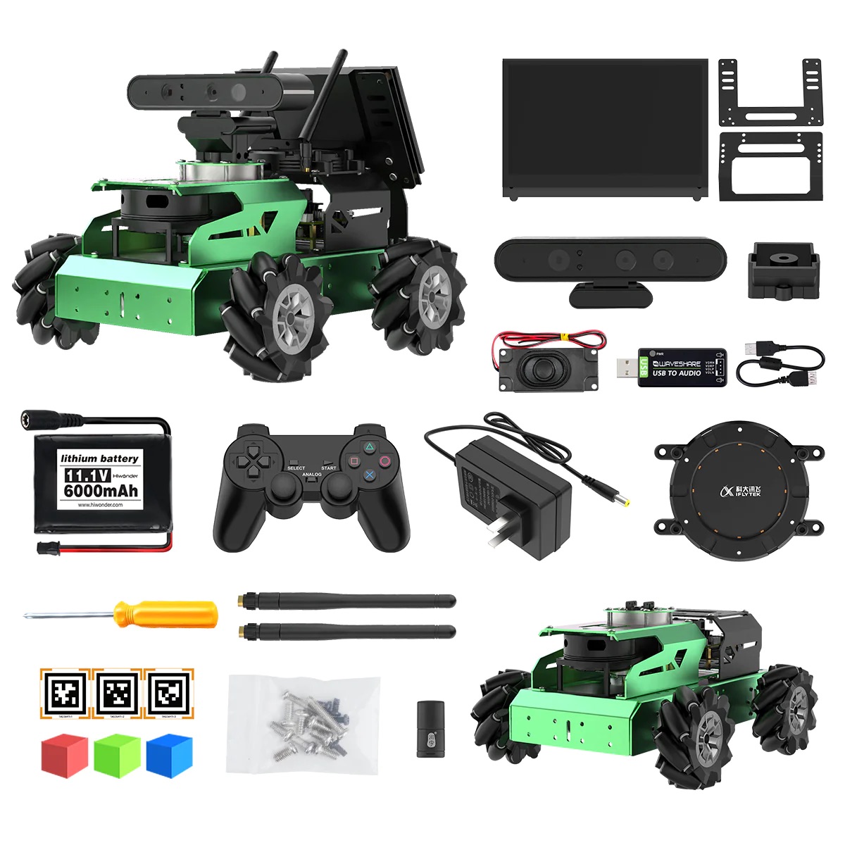 Robot Leobotics - Robot Contruction Programmation Voiture Robot Hiwonder Jetauto Ros Jetson Nano Ecran Tactile Lidar 2