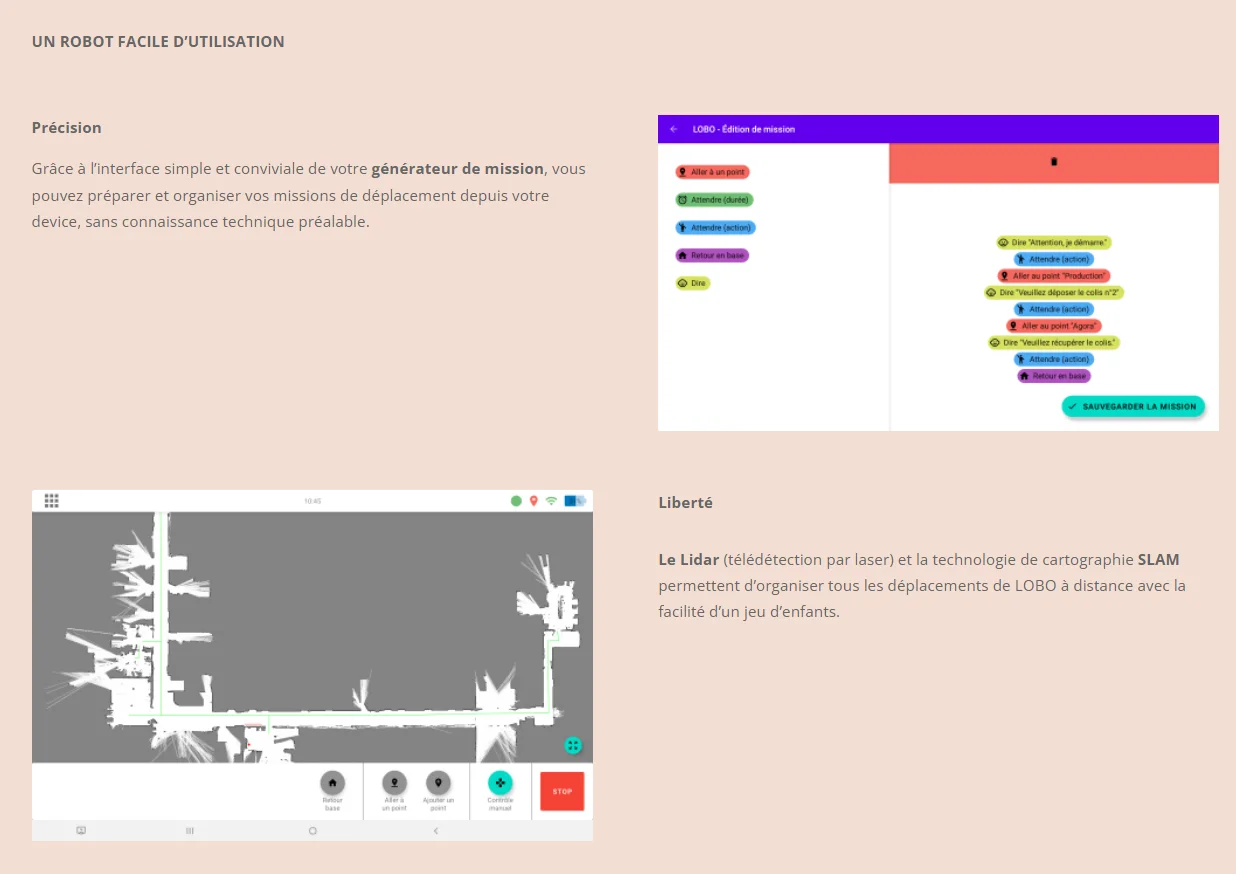 Robot de téléprésence AGV Base mobile Lobo Axyn Robotique - Image 3