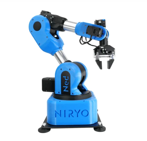 Robot collaboratif aluminium 6 axes open source fabriqué en France (Arduino, Python, ROS)