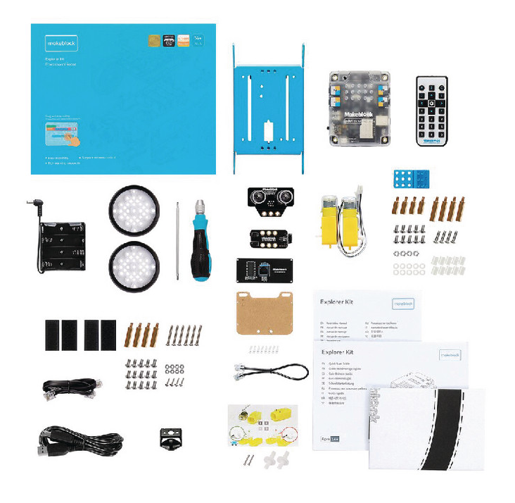 Robot Leobotics - Robot Educatif Construction Programmation Mbot 1 1 Explorer Kit Makeblock Mcore Compatible Arduinotm Mblock 5 Scratch 3 2