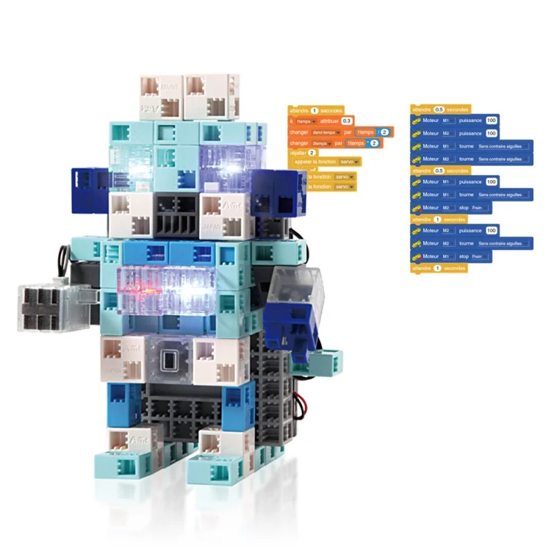 Kit construction programmation Robots Lumineux Ecole Robots Speechi