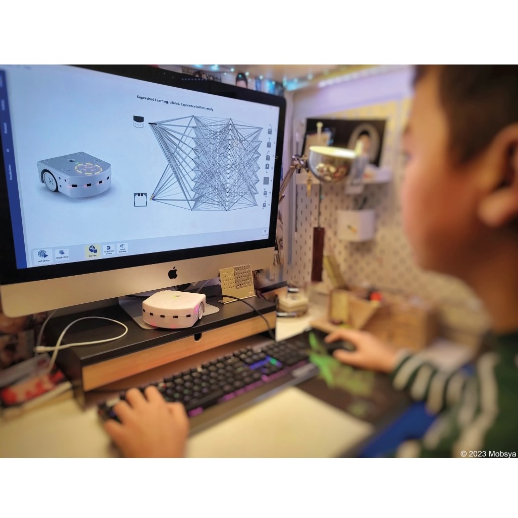 Robot Leobotics - Robot Educatif Thymio Ii Ia Learnings Robots Mobsya Intelligence Artificielle Python Scratch Brique Construction 3