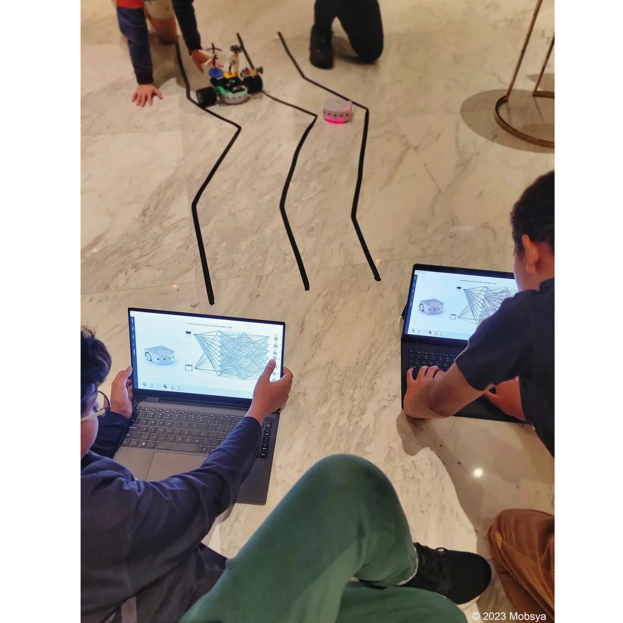 Robot éducatif Thymio II IA Learning Robots Mobsya Intelligence Artificielle Python Scratch brique construction - Image 3