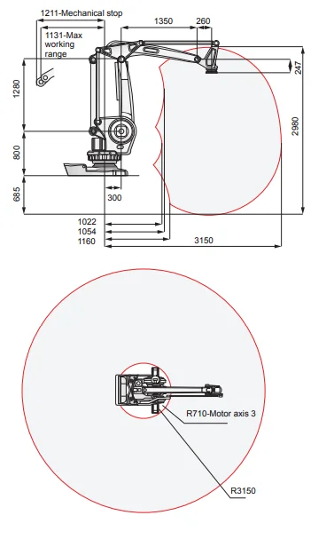 Robot 4 axes palettiseur industriel ABB IRB 660-250/3.15 - Image 2