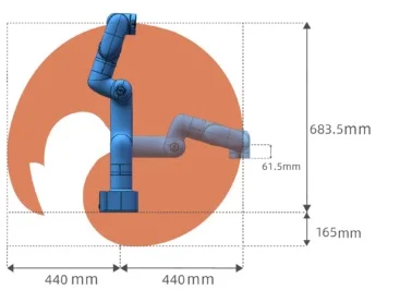Robot industriel collaboratif 6 axes UFactory Lite 6 préhenseur électrique Gripper Lite (pince à 2 doigts) pneumatique Vacuum Gripper Lite - Image 3