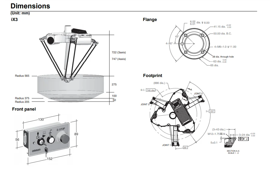 Robot Delta 4 axes industriel Omron iX3  RX3-2065614 - Image 2