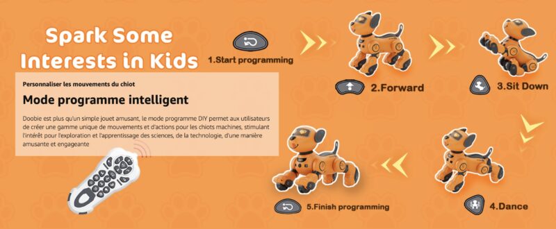 Robot Jouet Chien Télécommandé Danse Programmable Musique VATOS