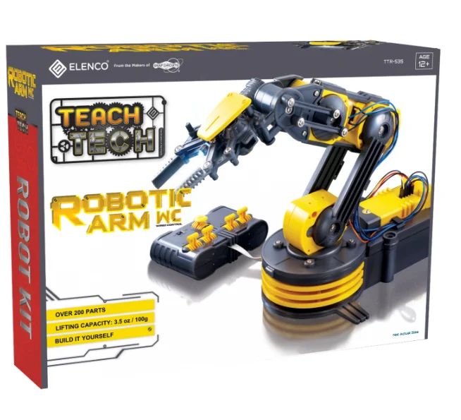 Robot jouet éducatif Bras robotique (télécommandé filaire) Elenco Teach Tech