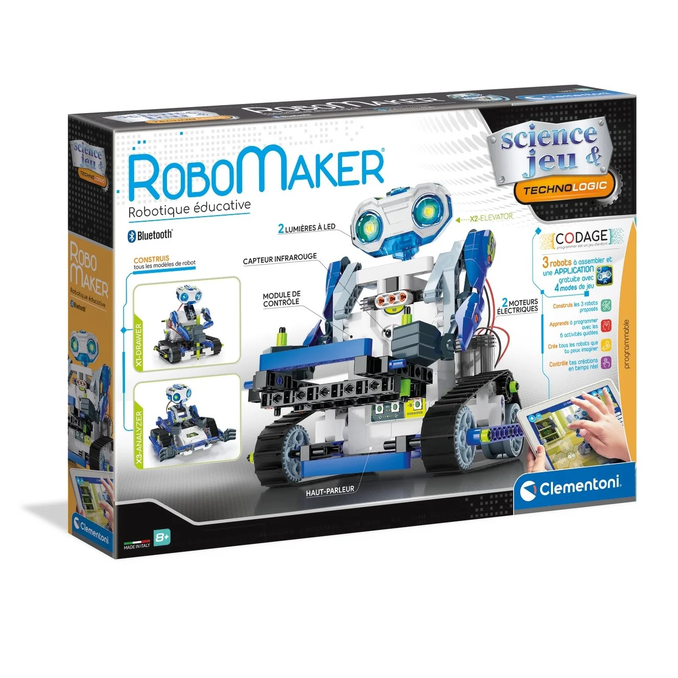 Robot jouet éducatif construction programmation RoboMaker® éducatif Clementoni