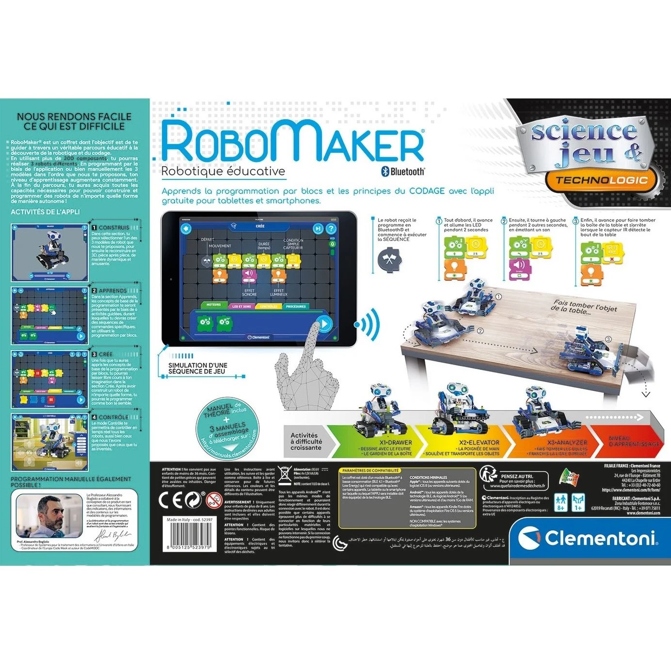 Robot jouet éducatif construction programmation RoboMaker® éducatif Clementoni - Image 2