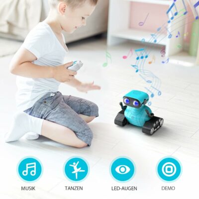 Robot Jouet télécommandé rechargeable avec yeux LED ALLCELE