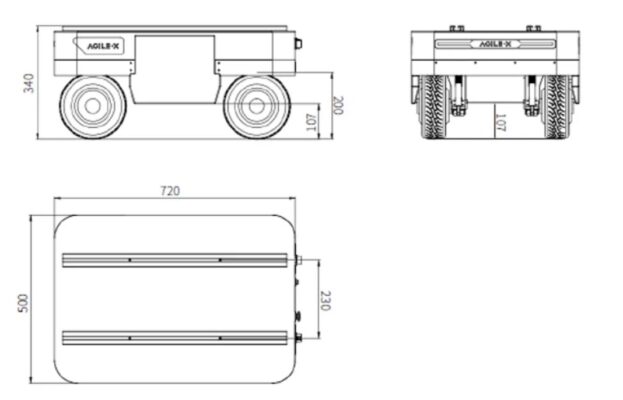 Robot mobile omnidirectionnel Ranger Agilex