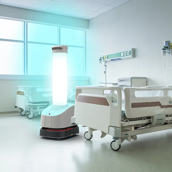 Robot sécurité facile empreinte désinfection Modèle C UVD Robots - Image 2