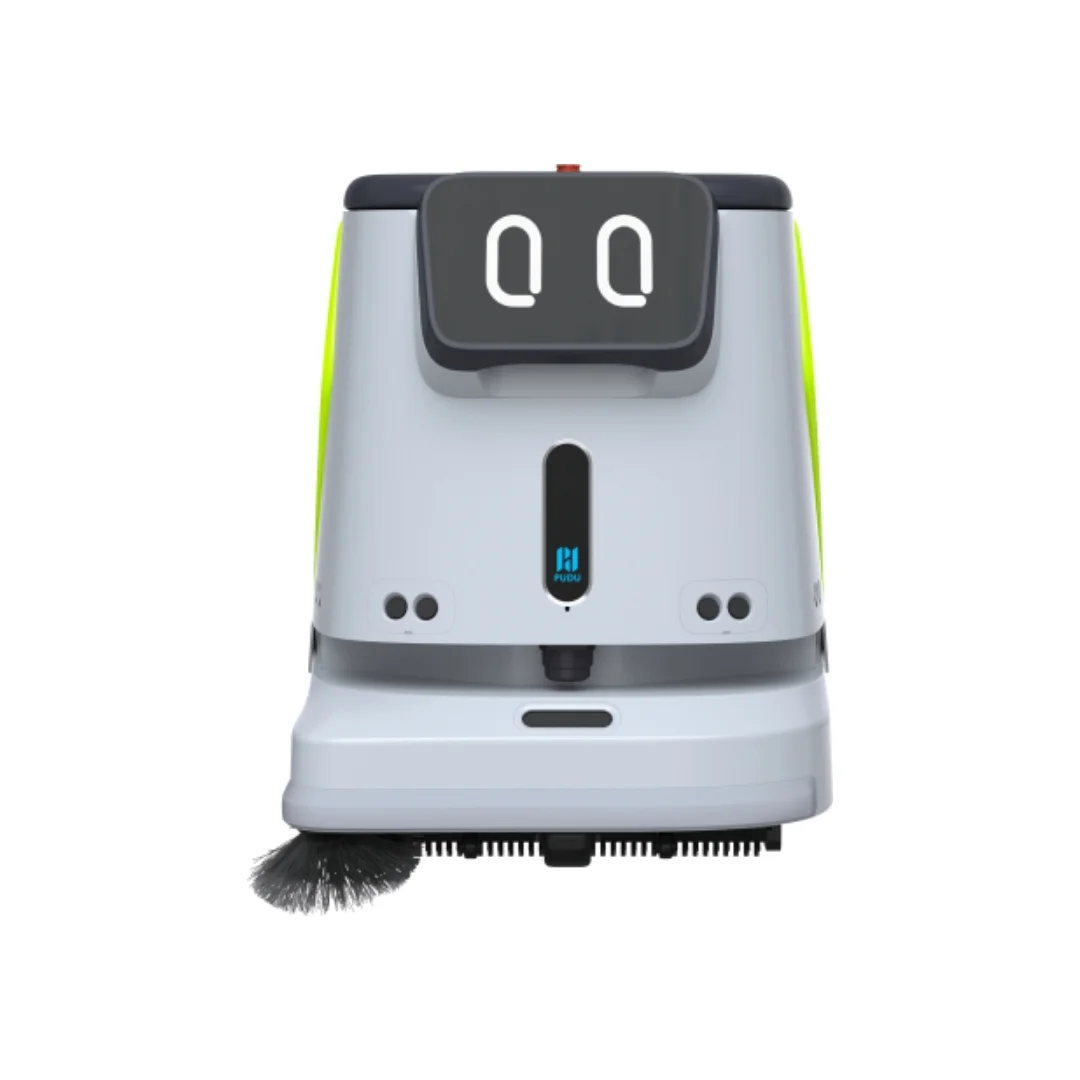 Robot de nettoyage commercial intelligent CC1 Pudu Robotics et accessoires pro, aspire et lave + station 3 en 1 recharge vide et remplit en eau