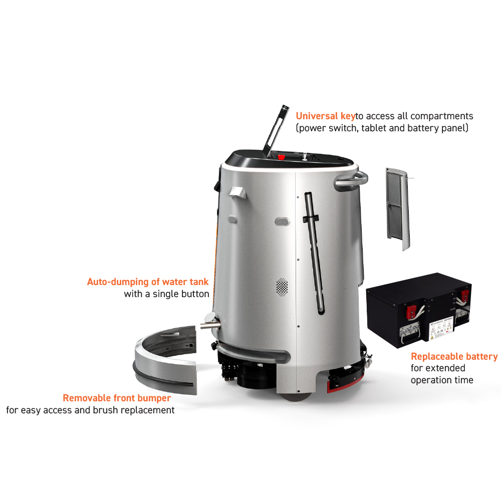 Robot Leobotics - Robot Nettoyage Pro Meta Scrub 60 Metabots 6
