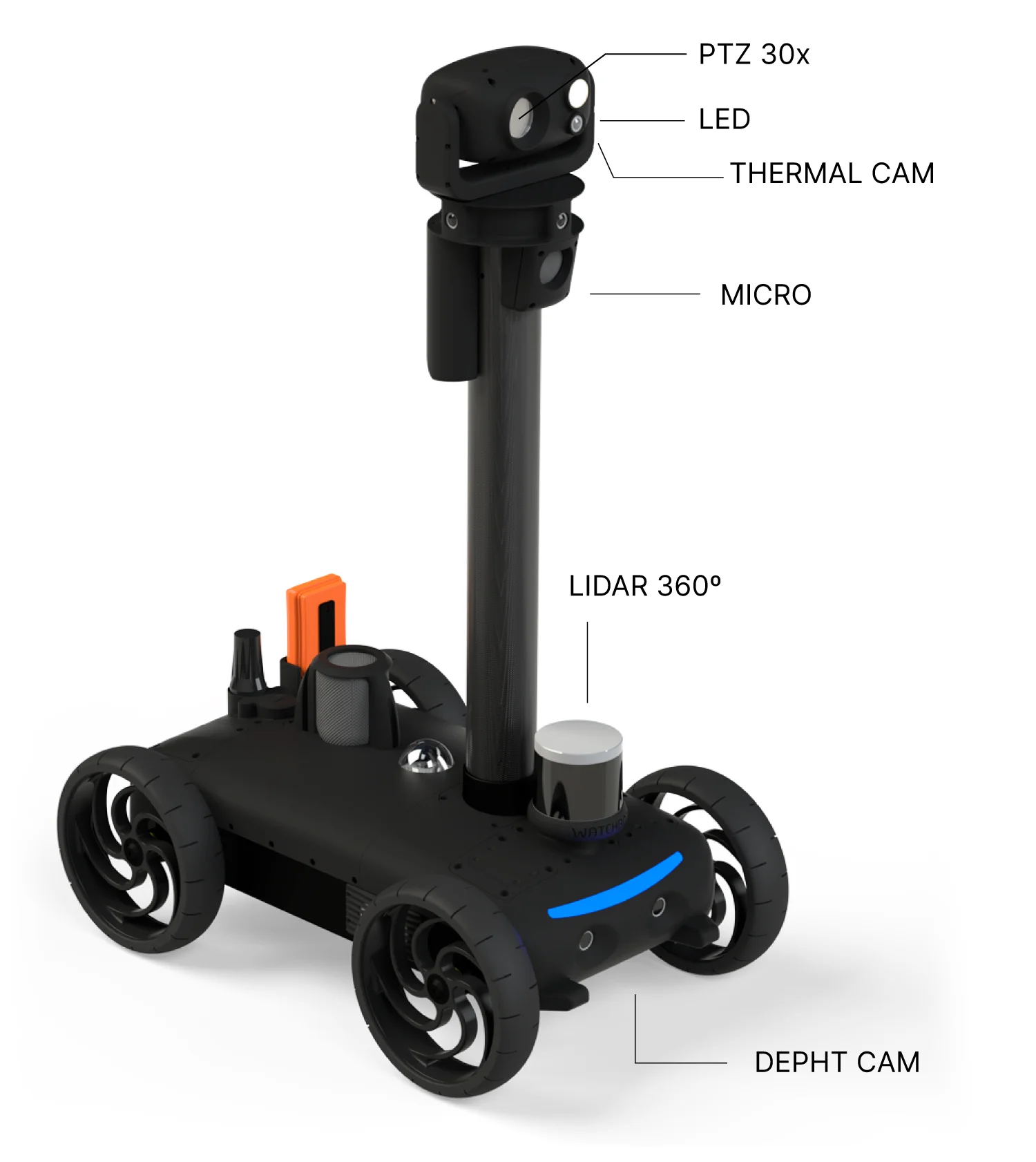 Robot de surveillance professionnel Watchbot Surveillance Star Robotics - Image 2