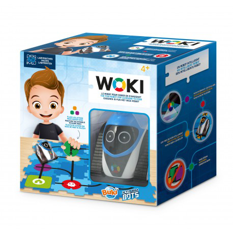 Robot Leobotics - Robot Woki Buki France Xterms Bots Mon Premier Robot A Coder Jouet Programmation Educatif 81 Pieces Plateau De Jeu Module 32 Jeton 7602 3700802103448 1