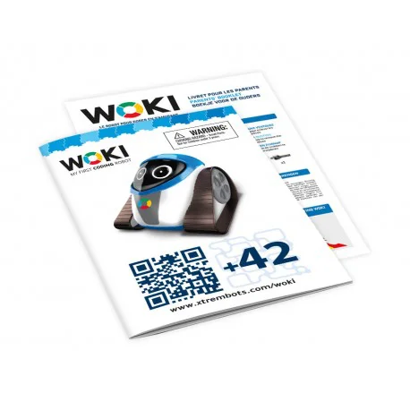 Robot Woki Buki France Xtrem Bots - Mon premier robot à coder jouet programmation éducatif + 81x pièces plateau de jeu à moduler & 32x Jetons - Image 5