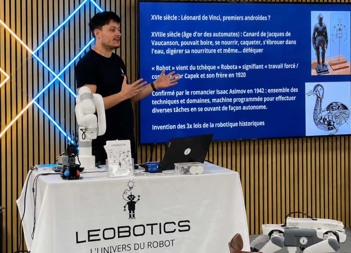 Vakbeurzen en tentoonstellingen - Leobotics-robot