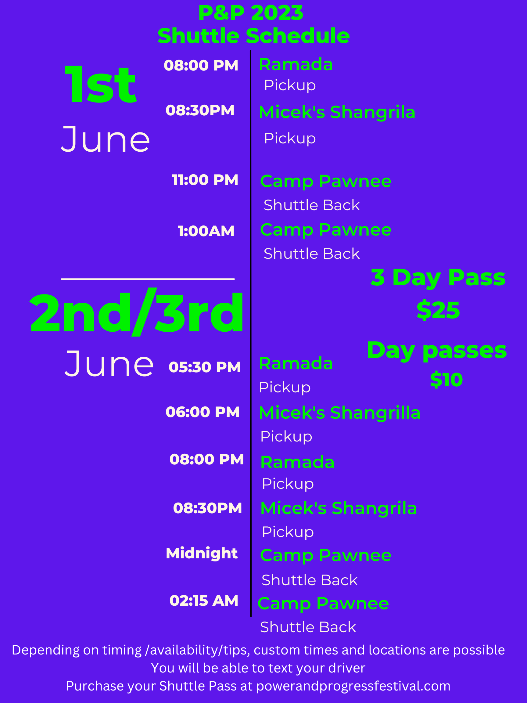 3-Day Shuttle Pass