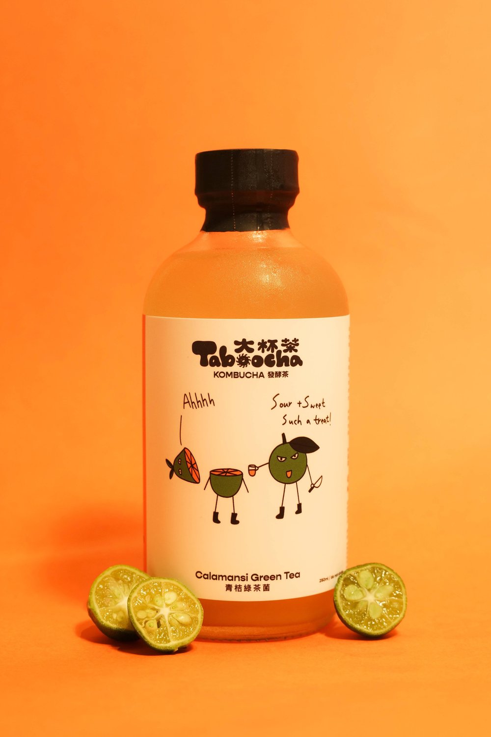 CALAMANSI GREEN TEA KOMBUCHA青桔綠茶菌