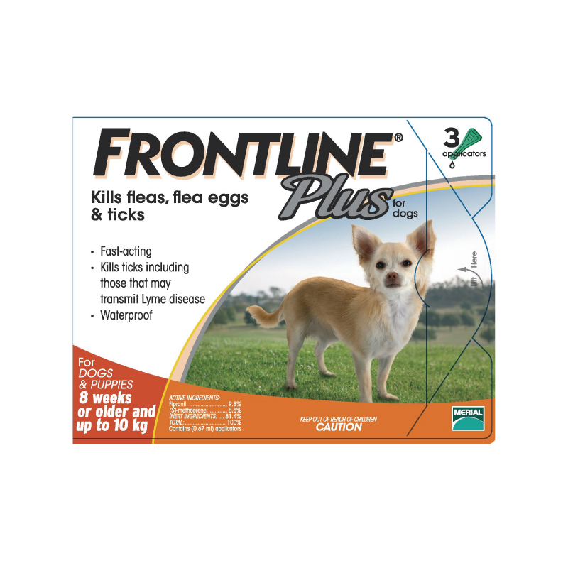 FrontlinePlus犬殺蝨滴10kg以下灰橙