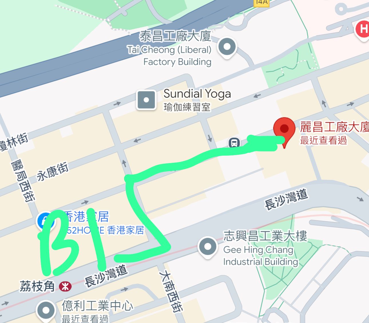 Map of the address