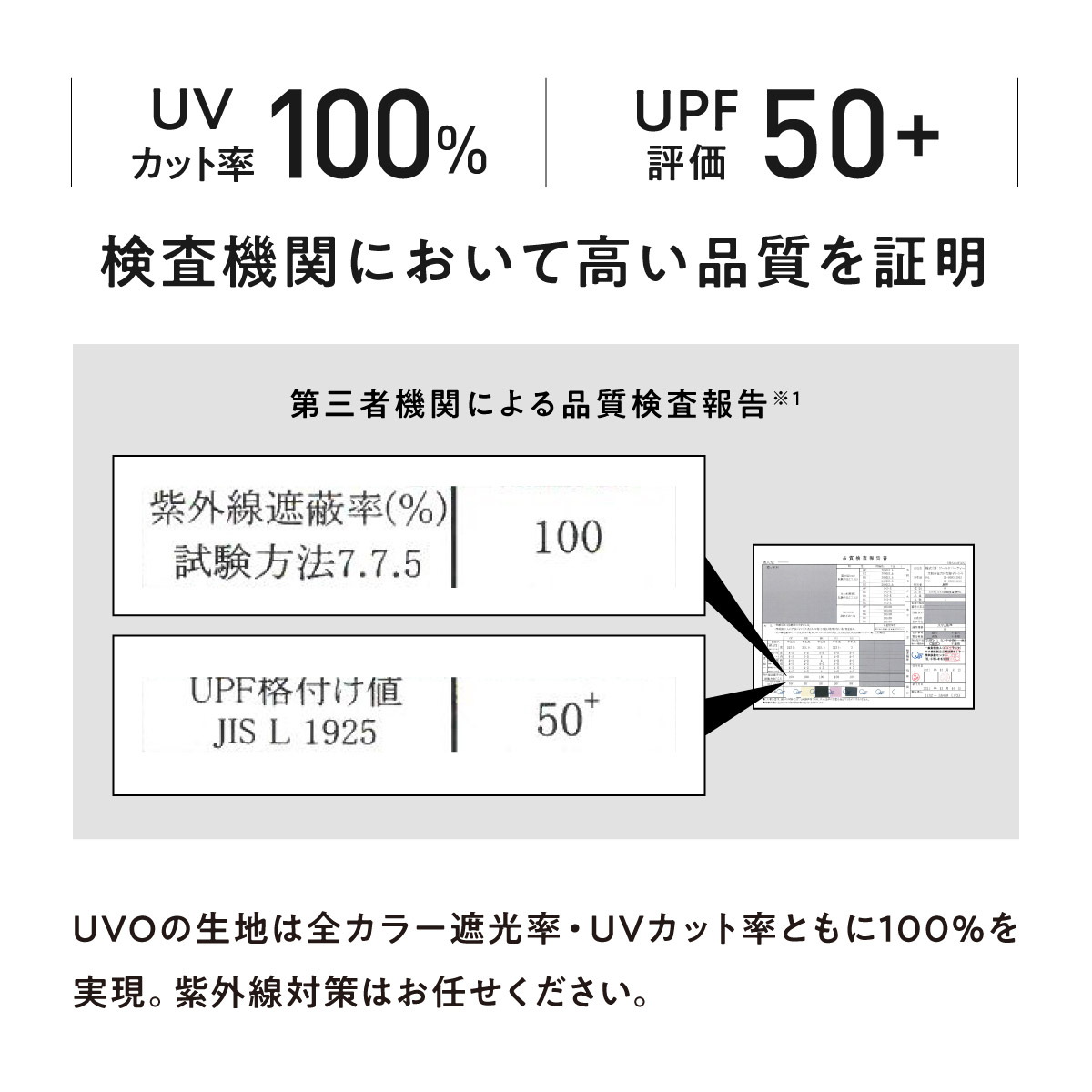 UVO 完全遮光100%