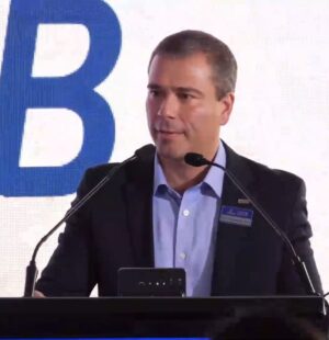 Presidente do BRB, Paulo Henrique Costa, durante evento em Brasília.