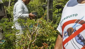 Equipes da Zoonoses realizam trabalho de campo no combate aos focos da Dengue nos bairros da cidade.