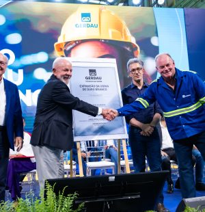 Presidente Lula visita investimentos da Gerdau na unidade de Ouro Branco (MG)