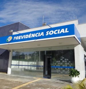 Fachada da Previdência Social.