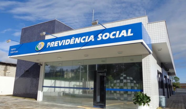 Fachada da Previdência Social.
