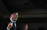 Cadence Design CEO Lip-Bu Tan delivers the key-note address during the CDN Live conference in Bangalore on November 19, 2009. CDN Live is a global series of events bringing together electronics designers and engineers using Cadence products. AFP PHOTO/Dibyangshu SARKAR (Photo by DIBYANGSHU SARKAR / AFP)