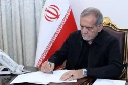Presidente iraniano Masoud Pezeshkian